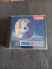 Imation 5 Pack DVD+RW 5K Videos Photos and Data NEW Sealed