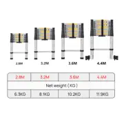 Telescopic folding aluminium alloy caravan ladder extendable steps V frame