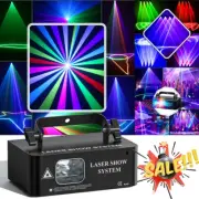 U`King 500MW Laser Projector Light RGB LED DMX DJ Disco Party Stage Laser Light