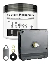 Clock Mechanism Replacement 3 Set Quartz Movement Battery Operated Wall Clock...