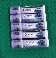 Five Chapstick Grape Lip Balm Lot New