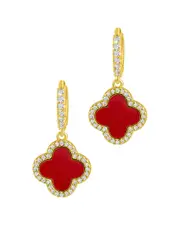ADORNIA 14K Plated Cover Huggie Earrings