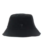 [AMI] AMI Ami de Coeur embroidery bucket hat Woman 60 60 Black