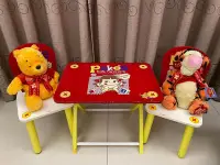 在飛比找Yahoo!奇摩拍賣優惠-【現貨】直接拍不二家兒童桌椅幼兒園小孩書桌日本