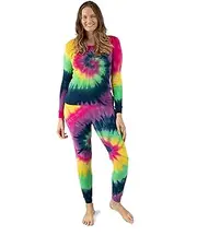 [Leveret] Women's Pajamas Fitted 2 Piece 100% Cotton Pj's Tie dye (Size X-Small-X-Large)