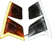 LED DRL Daytime Running Light Front Bumper Fog Lamp with Turn Signal Assembly Accessories Compatible With Isuzu D-MAX 2020 2021