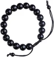 SAFIGLE Slimming Magnetic Therapy Bracelet Black Obsidian Unisex Band Improve Circulation Daily Wear