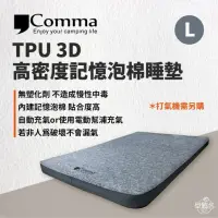 在飛比找momo購物網優惠-【Comma 逗點】TPU 3D 高密度記憶泡棉睡墊/灰色 