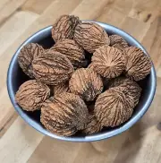1 lb. Organic Indiana Black Walnuts Whole In Shell 2023 Harvest, Float Tested