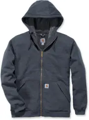 Carhartt Sherpa-Lined Midweight Full-Zip Sweatshirt, grey, Size S for Men