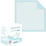 25 x ARNOMED Incontinence Pads Disposable Light, Absorbent Hospital Pads 60 x 60 cm, Baby Changing Mat Disposable, 5-Layer Cellulose Underlays Bed for Incontinence, Bed Inserts Disposable, Pad