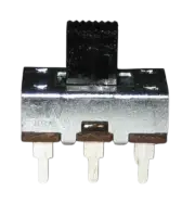 1/5/10pcs - 3A DPDT Slide Switch, 125VAC, Metal Body, PC Board Mount, 6 Contact