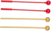 TOGEVAL 2 Pairs Plastic Mallets for Carillon Percussion Instruments Versatile Drumsticks for Sound Musical Expression for Beginners Experienced Musicians