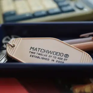 Matchwood Key Tag 美式房牌鑰匙圈 奶茶色黑字款 官方賣場