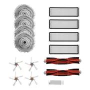 For Dreame Bot W10 Robot Vacuum Cleaner Accessories Main Side Brush Washable HEPA Filter Mop Cloth Spare Parts As Shown