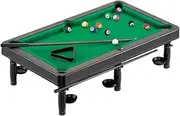 Hellery Pool Table Set for Kids Indoor Game Toy Lightweight Interaction Toy Mini Tabletop Billiards for Parties Children Adults Dorm