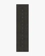 75' x 305' | Machine Washable Runner Rug | Kid & Pet Friendly | Indoor Rug | Gisele Soft Black Rug | Ruggable