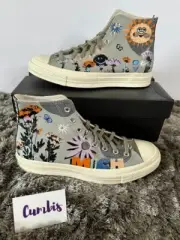 Converse Chuck 70 High Top Much Love Floral Slate Sage Men Size 8.5 -172935c New