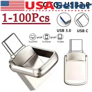 1/2TB Type C/USB-A USB 3.0 Flash Drive Thumb Drive Memory Stick for PC Lapto LOT