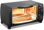 Toaster Oven Bread Baking Machine Multifunctional Small Household Oven 10L Capacity 70℃-230℃ Temperature Control 30 Minutes + Long Pass Timing Pizza Cake Baking Halogen ovens/13371