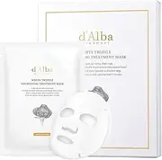 d’Alba Italian White Truffle Nourishing Treatment Mask 5pcs, Vegan Skincare, Nourishing and Soothing Sheet Mask with White Truffles for Dry and Tired Skin, Safe for Sensitive Skin, Deep Hydration Mask, Korean Skincare (25ml*5packs)