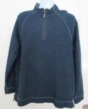 Tommy Bahama Men's Flip Breaker Reversible 1/2 Zip Pullover Blue Size Large NWT