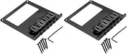 Binxind 2X 6 Saddle Tele Bridge Tailpiece Tele Humbucker TL Guitar Bridge for Guitar Black