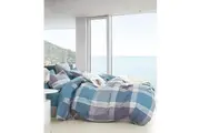 Ardor Costa Cotton Quilt Cover w Pillowcase Set Bedding Mauve