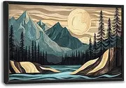 Cabin Mount Tree 36"x24"