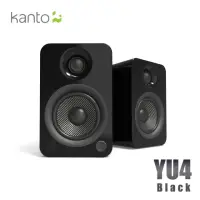 在飛比找momo購物網優惠-【Kanto】YU4 藍牙立體聲書架喇叭(亮面黑)