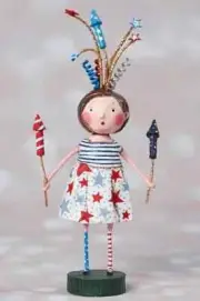 ESC & Co "Putting on a Show" Patriotic Folk Art, Lori Mitchell #14485, NIB