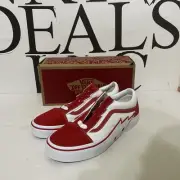 Size 9 - VANS Old Skool Low Bolt - Red VN0009Q56RT Damaged Box