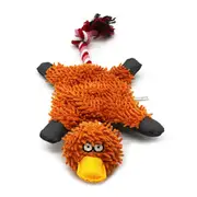 Dog Toys for Chew Small Breed and Squeaky Duck Mop Plush for Small Medium Dogs