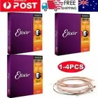 1-4Pc Elixir Acoustic Guitar Strings Phosphor Bronze 6 Strings Light 12-53 16052