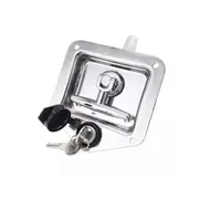 4Pcs T Handle Locks Tool Box With 8 Keys Stainless Steel Trailer Camper Truck