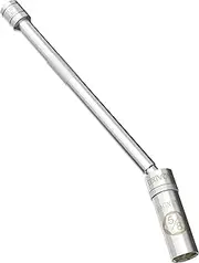 LEXIVON 5/8" Swivel Magnetic Spark Plug Socket, 3/8" Drive x 10" Total Length | Enhanced Magnetic Design with Thin Wall Socket, Cr-v Steel (LX-122)