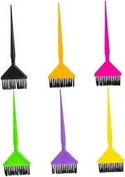 BATHVEVE 6Pcs Hair Coloring Brush for Salon and Home Use Ultra Bristle Hair Tinting Tools for Accurate Dye Application