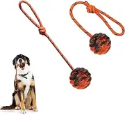 2Pcs Dog Training Ball on Rope Dog Rope Toys, Ball Exercise and Reward Toy for Dogs for Chew Training Pull Throw Toy tug Toy