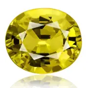 Chrysoberyl 2.35ct Alexandrite family yellowish green 100% natural earth mined