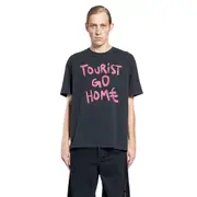 [44 LABEL GROUP] Tourist Go Home T-Shirt Black
