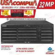 Hikvision 64CH 32CH NVR DS-9664NI-M8 DS-9632NI-M8 DS-96128NI-M16 32MP NVR 8SATA