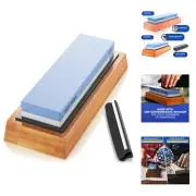 Premium Whetstone Knife Sharpening Stone 2 Side Grit 1000/6000 Waterstone- Wh...