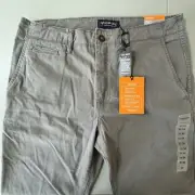 NWT American Eagle Core Flex Original Boot Gray Chinos Men's Size 34X33