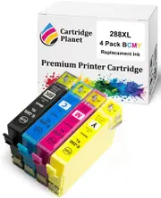 4 Pack (1BK,1C,1M,1Y) Compatible Ink for Epson 288XL for Epson Expression Home XP-240 XP-340 XP-344 XP-440