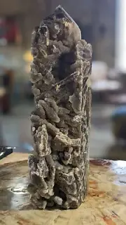 Natural Sphalerite Quartz Crystal Tower Mineral Specimen Healing ~2500g