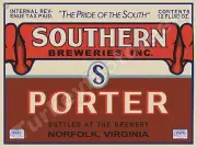 Southern Breweries Porter Beer Label 18" x 24" Metal Sign