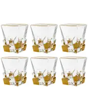 Barski European Crystal Double Old Fashioned Tumblers Set of 6