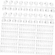 OSOLADY Practical Manicure Tool 200pcs Nail Art Plates Solid Nail Boards High Transparency for Nail Art Learners