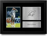 HWC Trading FR A4 Marco Rose Borussia Dortmund Gifts Printed Signed Autograph Picture for Football Fans and Supporters - A4 Framed