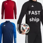 adidas Tiro 23 Competition Training Soccer Mens Quarter-Zip Pullover Jacket